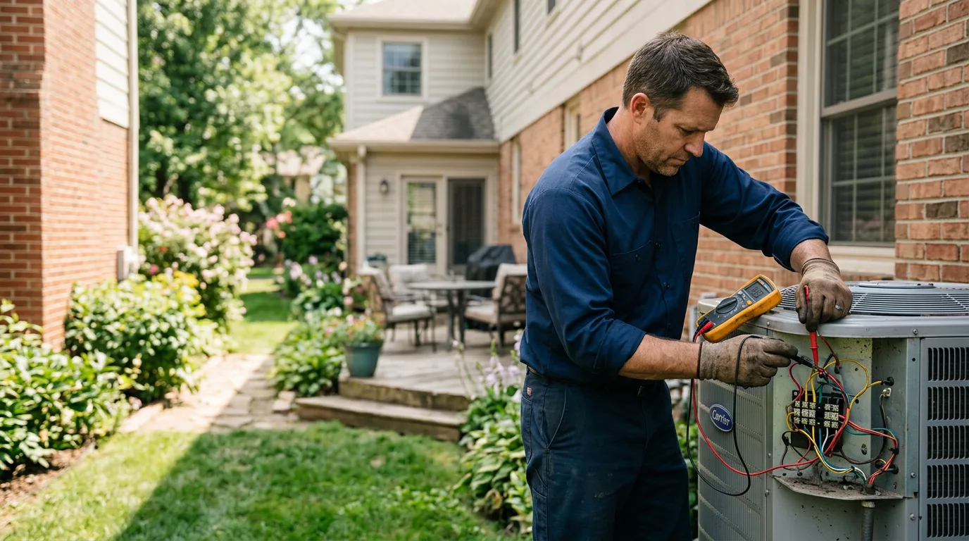 HVAC technician working near Cold Brook, NY
